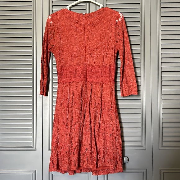 Altar’d State : Burnt Orange Lace Dress - Small - Picture 4 of 10